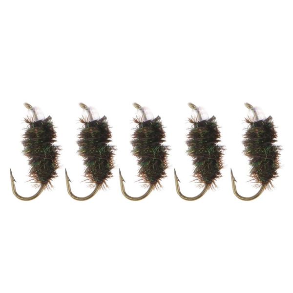 

5pcs trout fishing flies scud shrimps cezch flies nymphs insects for anglers