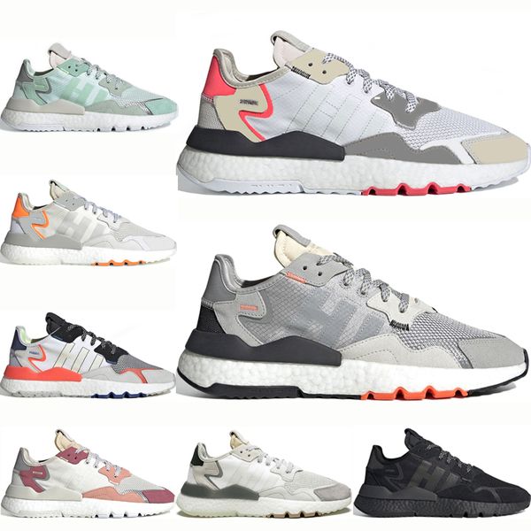 

Top Men Nite Jogger Running Shoes Fashion Women 3M Popcorn Triple Black White Sports Shoes Fashion Walking mens Outdoors Athletic Sneakers