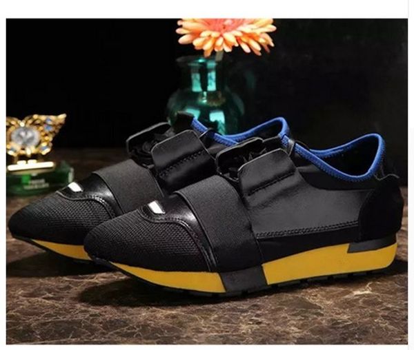 

2019new breathable mesh face color leather thick bottom strap sports women low to help casual shoes m189616, Black