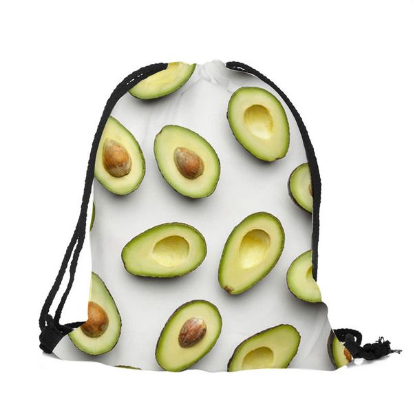 

39x30cm funny harajuku cute cloth drawstring bags canvas kawaii storage bags backpack 3d print womens gift bag