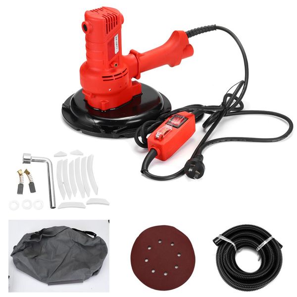 

ac220v wall putty polisher grinding machine portable vacuum self clean type dry wall sanding grinding power tools