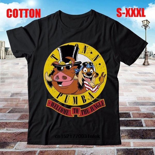 

men t shirt fashion s funny t shirt timon and pumba printed casual tees funny t-shirt novelty tshirt women, White;black