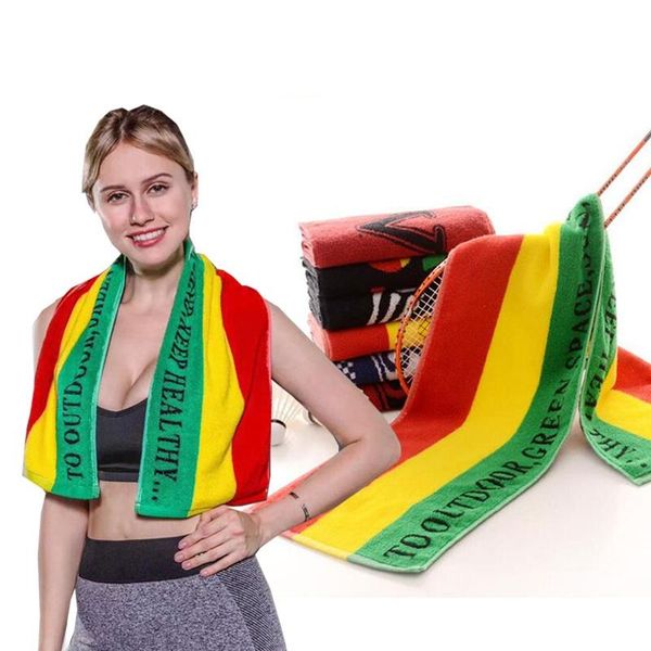 

22.5 * 100cm cotton towel embroidery fitness sports towel