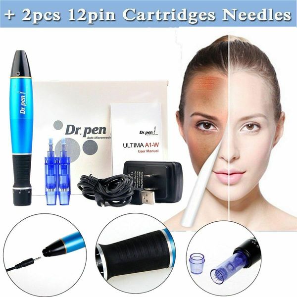 

blue dr. pen ultima a1-w wireless rechargeable dermapen