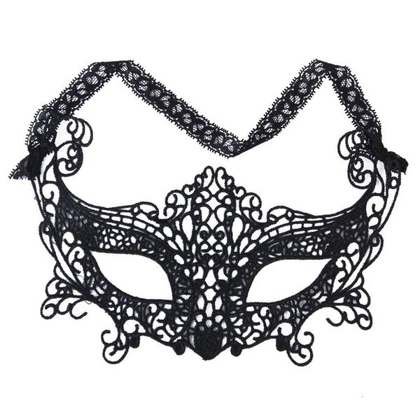 

fashion-women lace mask venetian masquerade ball party carnival face, eye (black