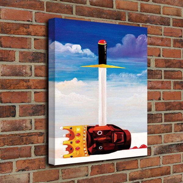 

gallery art home decor canvas- kanye west my beautiful dark twisted fantasy "power" wall art painting for living room 190915
