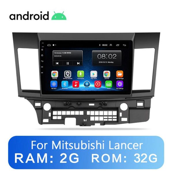 

10,1" 2din android 9.1 автомобильный радиоприемник для mitsubishi lancer 2008 2009 2010-2016 2g + 32g автомобильный мультимедийный плеер нав