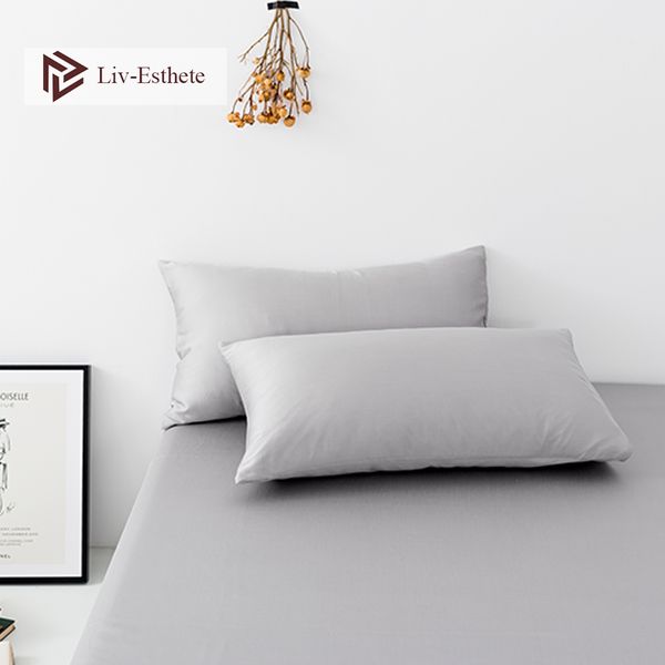 

liv-esthete gray 100% nature stranded mulberry satin silk pillowcase wholesale silky healthy pillow case for women men kids