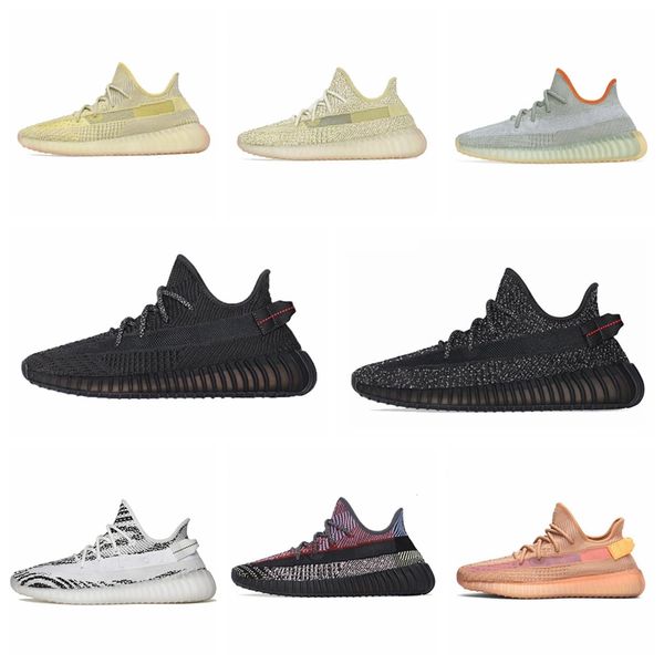 

d04 2020 kanye west earth desert cinder zyon linen tail light flax gid 3m black state yecheil men women running shoes