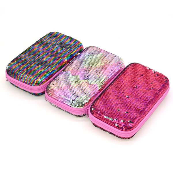 

sequin pencil case eva estuche escolar colorful school supplies kawaii trousse scolaire stylo kalem kutusu pencil box