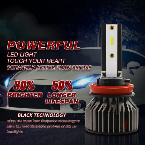 

2019 горячие продажа csp led chips автомобилей светодиодные h8 / h9 / h11 100w 10000lm csp омыватель фар полный алюминий x2 энергосберегающи