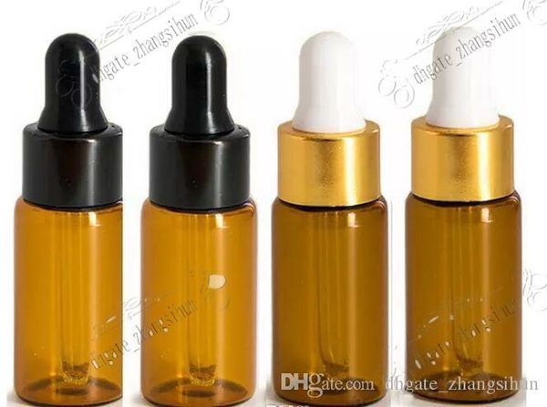 

5ml amber dropper mini glass bottle essential oil display vial , small perfume brown sample container