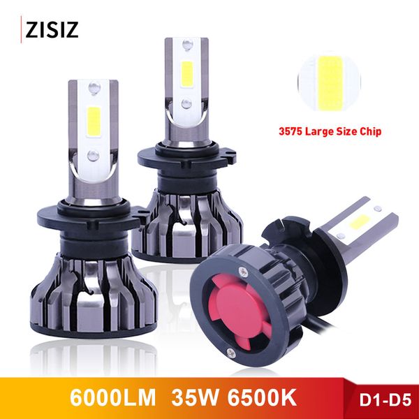 

mini canbus car headlight led bulb d1s d2s d2r d2c d3s d4s d5s 35w 6500k 6000lm led automotivo auto fog light lamp 2pcs styling
