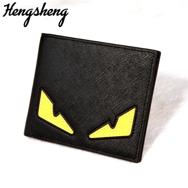 

trendy card pack purse fashion casual monster's eye short paragraph pretty cute youth men's wallet multi-card position 023, Red;black