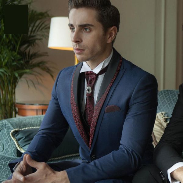 

new arrival men three piece casual fashion style dinner dress single breasted wedding blazers plus size m-2xl3xl4xl, White;black