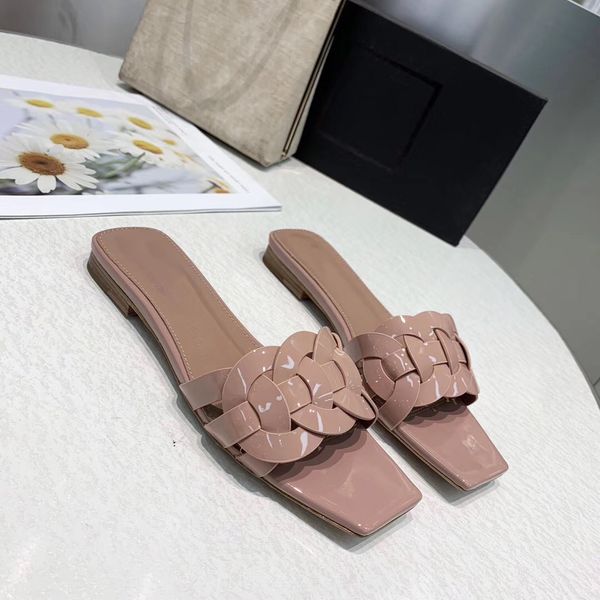 

women textured luxury sandals fashion summer classics shoes flats beach sandals solid color rivet #cfy2002272
