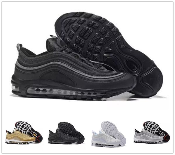 

2019 with box running shoes s og gold silver bullet triple white black mens womens trainer sports sneakers size 36-46