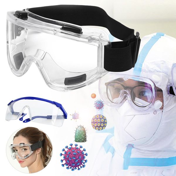 

newly transparent protective safety goggles anti-splash windproof glasses for industrial research riding