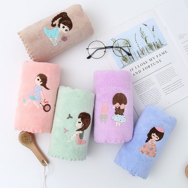 

coral velvet towel high absorbent face towel thick cotton solid bath beach for adults baby quick dry soft