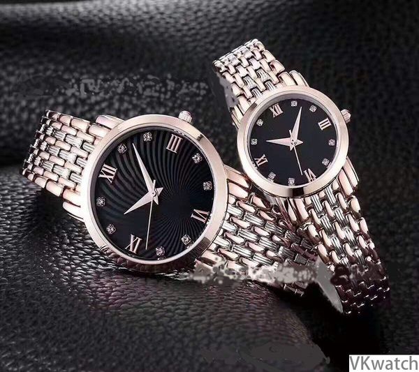 

classic ultrathin lovers quartz watch, Slivery;brown