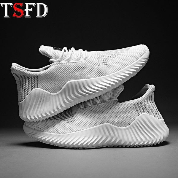 

lightweight mens running shoes summer men's sneakers thick bottom sport shoes male plus size white sports shoe simple flats v13