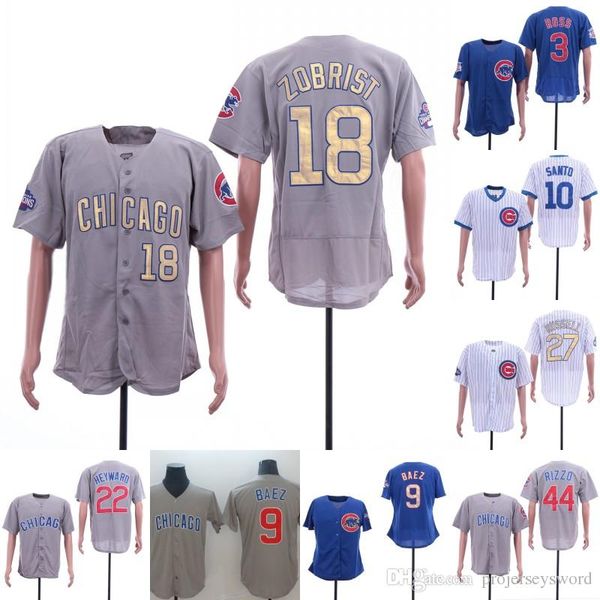 

Chicago Jersey David Ross Daniel Murphy Javier Baez Ron Santo Jason Heyward Ben Zobrist Kyle Schwarber Addison Russell Cubs Jerseys