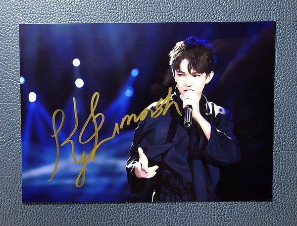 

dimash kudaibergen autographed signed p 5*7 inches authentic hipping 1120109