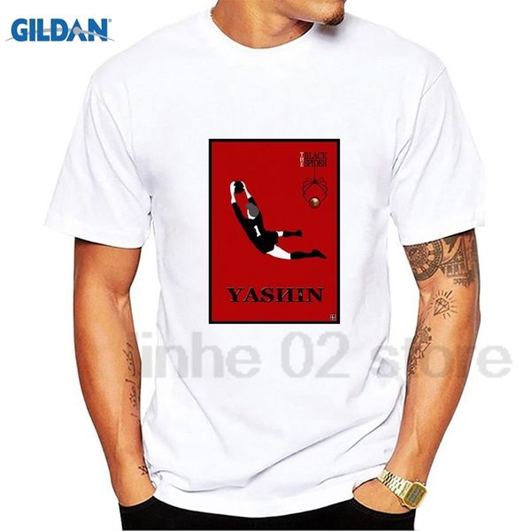 

lev yashin t shirt russia footballer dynamo moscow legend camiseta soccerer t-shirt summer novelty cartoon t shirt, White;black