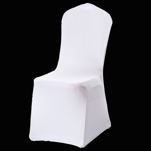 

50pcs 100pcs universal polyester spandex stretch decor chair cover for wedding party banquet l dinning celebration ceremony
