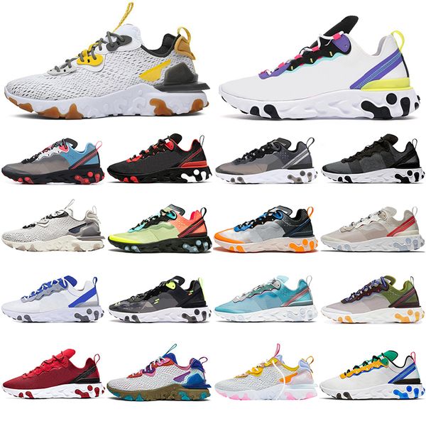 

new 87 55 fashion running shoes triple black vast grey gym red women mens trainers runner athletics outdoor breathable sport sneakers 36-45