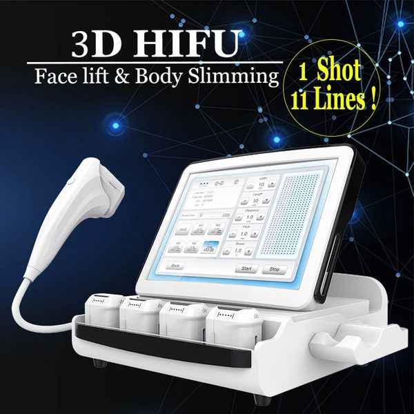 

multi-functional 3d hifu machine face lift wrinkles treatment hifu body slimming equipment skin lifting fat burning devices ing, Black;white