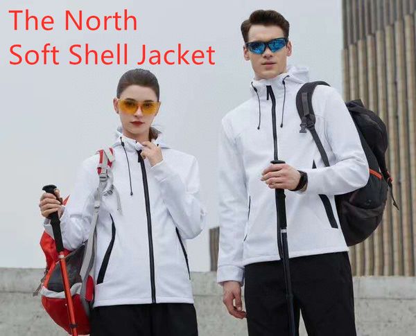 

свободная покупка !! стильный север куртки для мужчин и женщин в том же стиле мягкой куртки оболочки воздухопроницаемой и водонепроницаемой, Black;brown