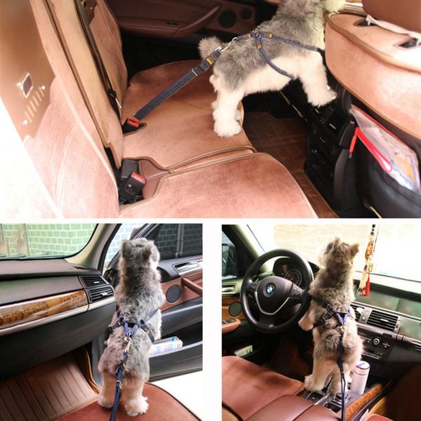 

seatbelt harness leash clip pet dog car belt security keep your dog safe when drives universal nylon seat belt