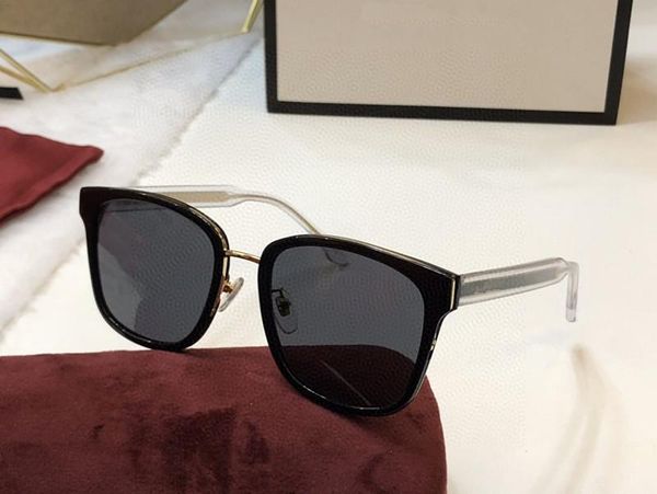 

popular 0563s designer sunglasses summer style 0563 rectangle full square frame uv protection sunglasses come with case, White;black