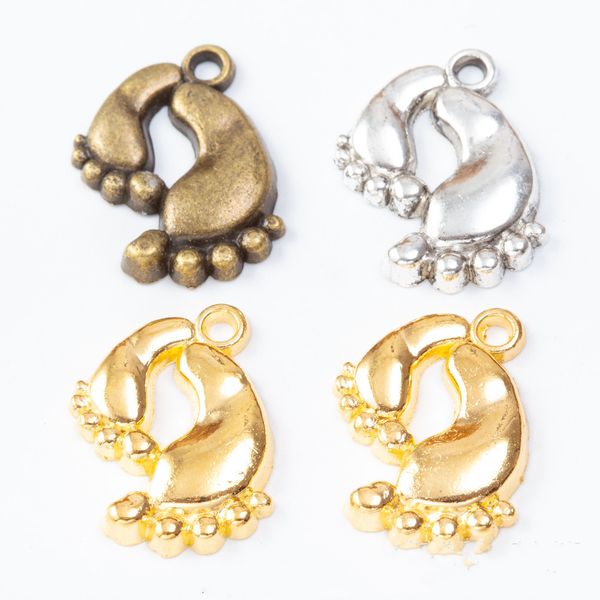 

80 шт. 20*18 мм античная бронза старинные тибетский серебро золото ноги подвески ноги подвески для браслет ожерелье серьги diy ювелирные изд, Bronze;silver