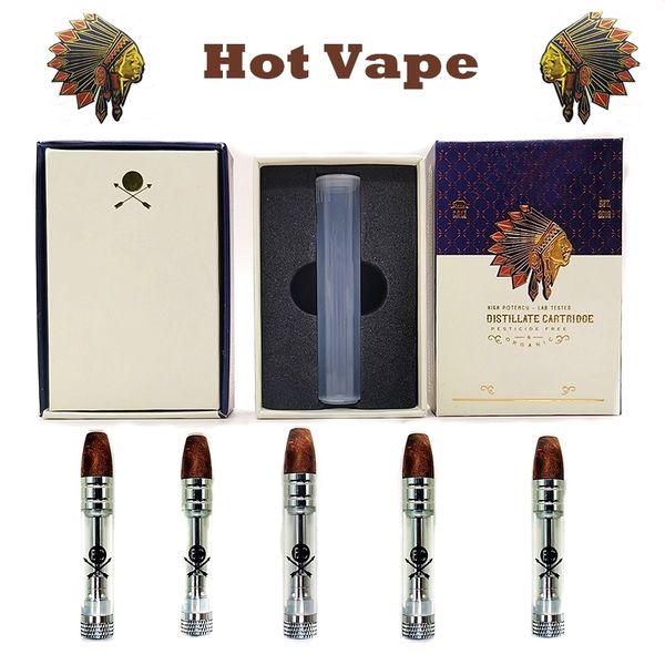 

Vape Pen Cartridges Vapor 0.8ml Tank Disposable Vape Carts Empty 510 Thread Ceramic Coil Wood Tip Electronics Childproof Tube Foam Packaging