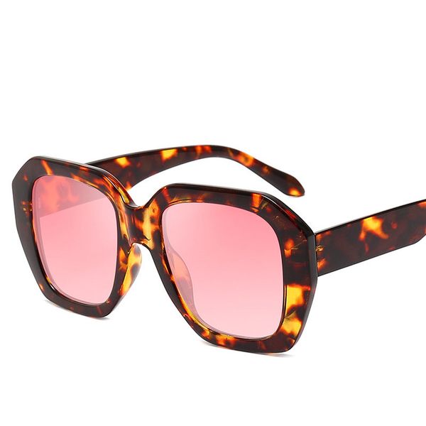 

2019 new oversized sunglasses women big frame square flat sun glasses female men vintage shades gradient uv400 eyewear z016, White;black