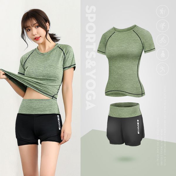 

plus size 3xl women yoga set gym seamless 2 piece suit high waist pants and t shirts sport fitness ultra strech sports