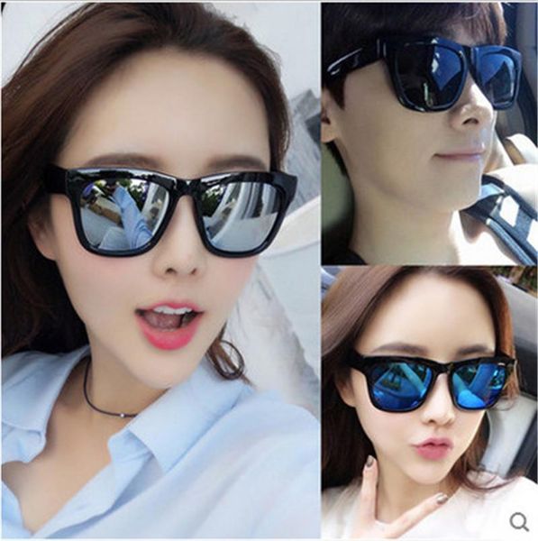 2020 de E mulheres dos homens dos óculos de sol fashion tendência coreano Óculos de sol pretos por atacado de óculos de sol populares no comércio exterior