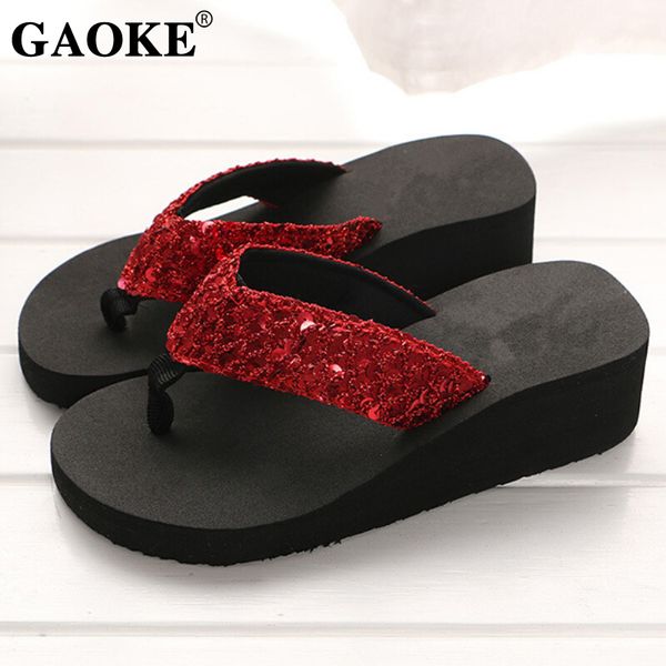 

rhinestone women slippers flip flops summer women crystal bling beach slides sandals casual shoes slip on slipper bath shoes, Black