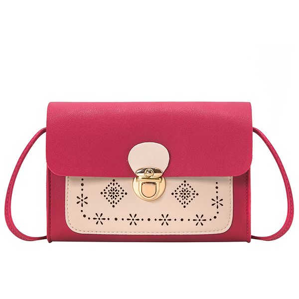

simple flap shoulder bags women girls pu leather purse color mini messenger chest bag cross body handbags 2019 bolsa feminina