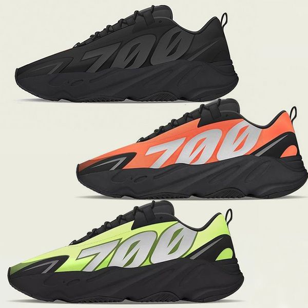 

700 mnvn v3 azael carbon blue orange designer kanye west running shoes mens women chaussures trainer sport stock x, White;red