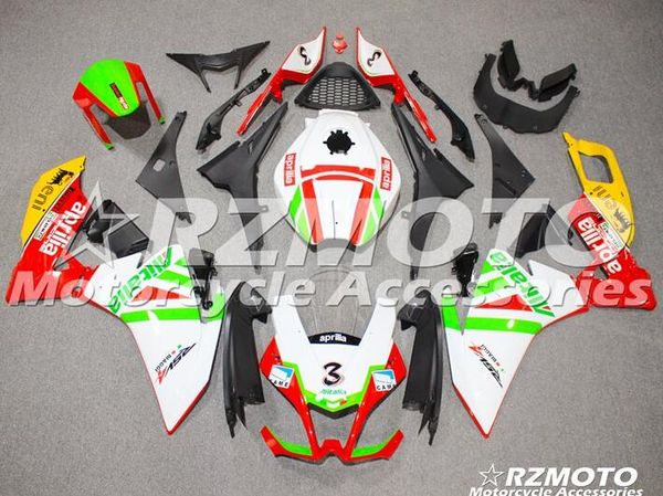 

motorcycle new abs injection mold full fairings kit fit for aprilia rs4 50 125 2012 2013 2014 2015 bodywork set white green yellow