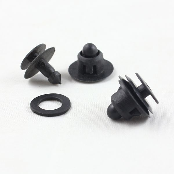 

500pcs brand new black plastic clip fastener auto door panel trim retainers for car accessories