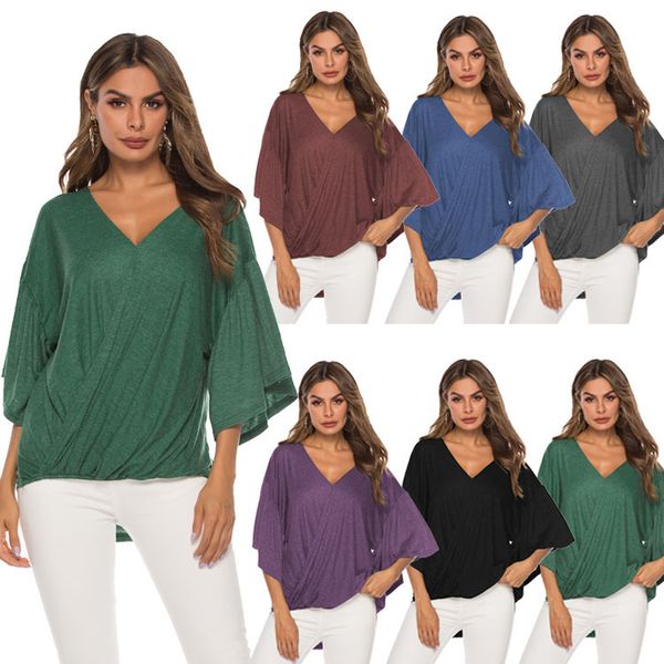 

summer womens clothing ruffle sleeve v-neck t-shirt summer new kink womens, White