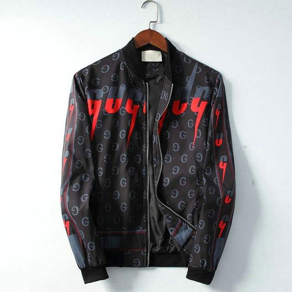 

2019 men designer jacket new long sleeve spring fashion taro pattern single breasted windcheater mens clothes size m-3xl, Black;brown
