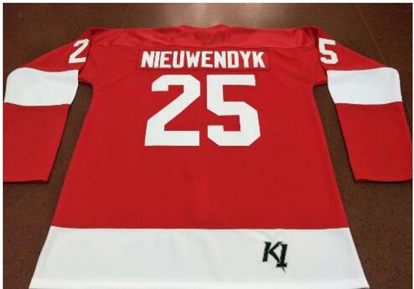 Homens para jovens personalizados Mulheres vintage Cornell Big Red # 25 Joe Nieuwendyk Jersey Size S-5xl ou personalizado qualquer nome ou número