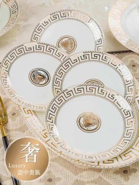 

household dinnerware 60pcs europe design bone china material made logo can be customized