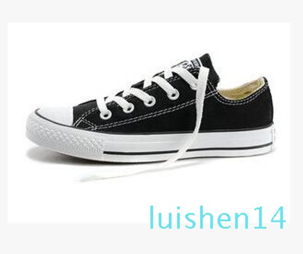 

new star low high casual shoes style sports stars chuck classic canvas shoe sneakers conve men women canvas shoes l14, Black