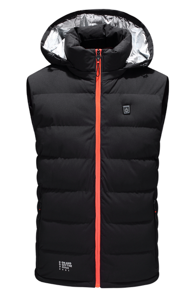 

cocwish winter heating vest usb infrared heating vest outdoor climbing camping, Black